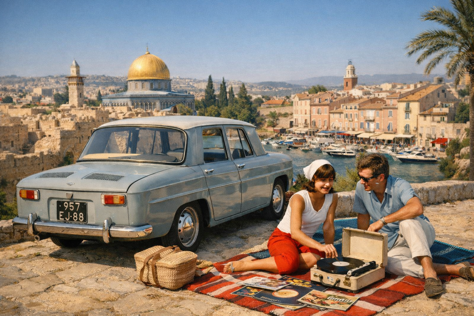 Yerushalayim-Saint Tropez, la R8 et le tourne disques