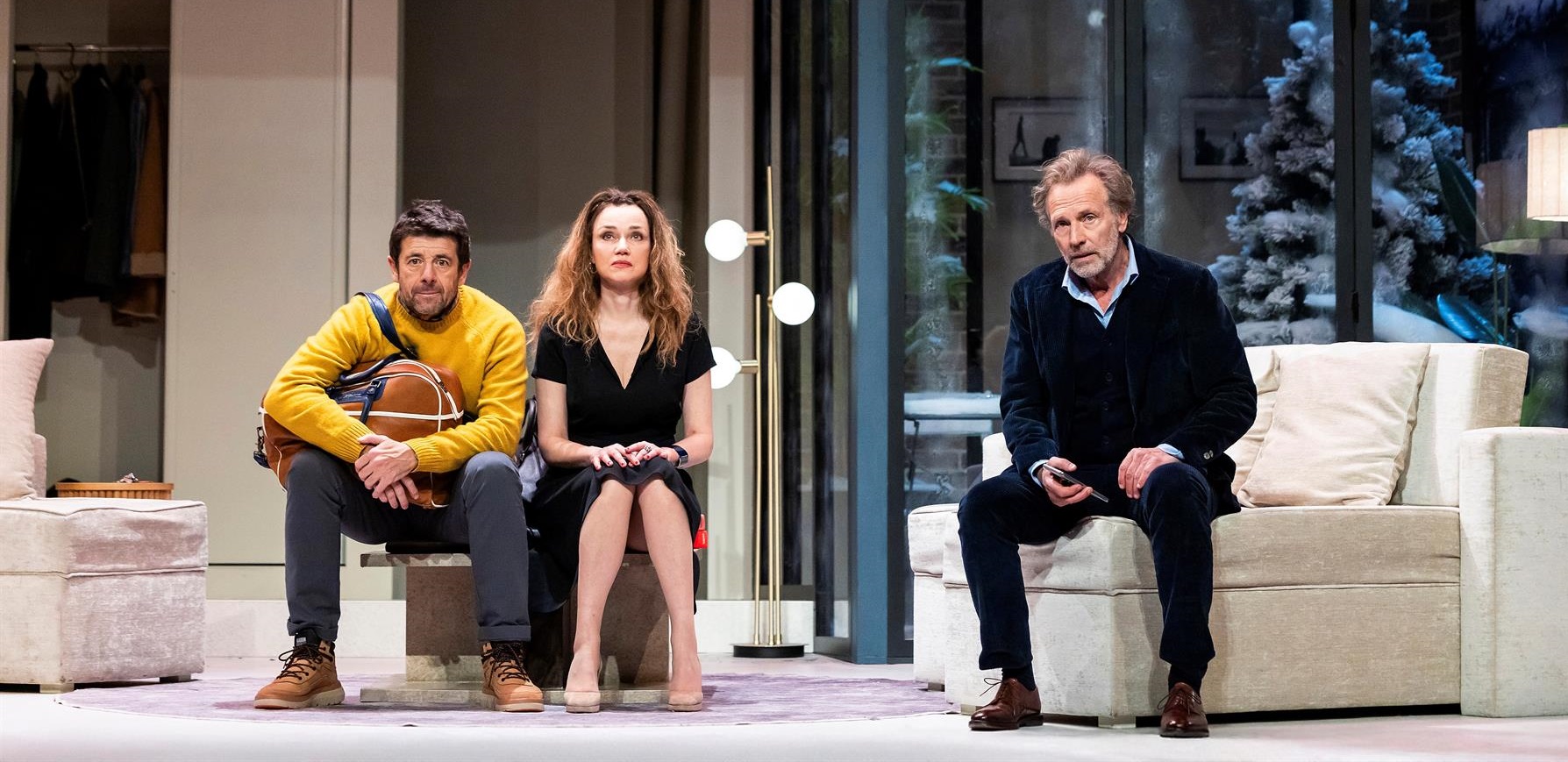 Patrick Bruel, Stéphane Freiss et Marine Delterme en deuxième partie